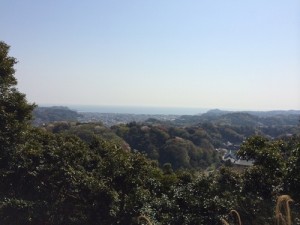 前方は由比ヶ浜