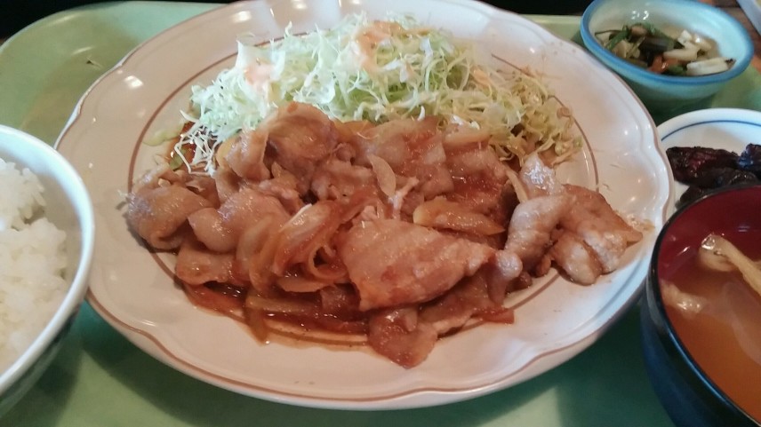 一番人気の豚しょうが焼き定食