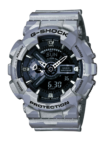 CASIO G-SHOCK GA-110CM グレーミリタリー カモフラージュ