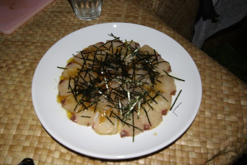Hisashiさんの魚料理2　カルパッチョ