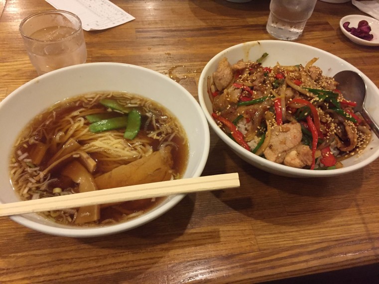 焼肉丼セット実物