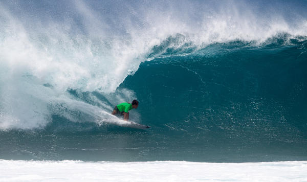 The most inform surfer of the event was 16-year-old Barron Mamiya. - WSL / Keoki Saguibo