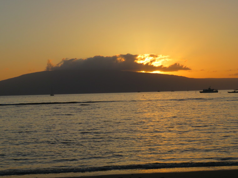 ラナイ島に沈む夕陽