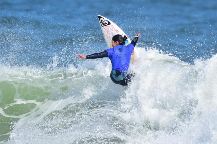 キーリー選手と互角に戦ったラウンド5での大村奈央プロ/WSL / JOHN FERGUSON