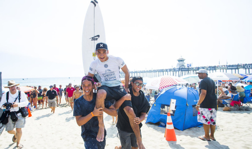 マミヤの優勝によって2年連続でハワイアンがタイトルを手にした/WSL / KENNETH MORRIS