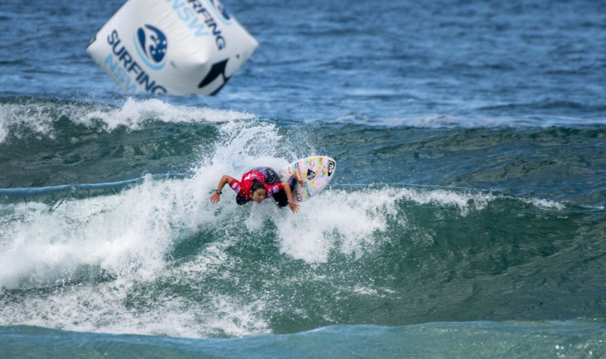 ラウンド2でイベント最高得点を記録した大村奈央プロ/WSL / Tom Bennett