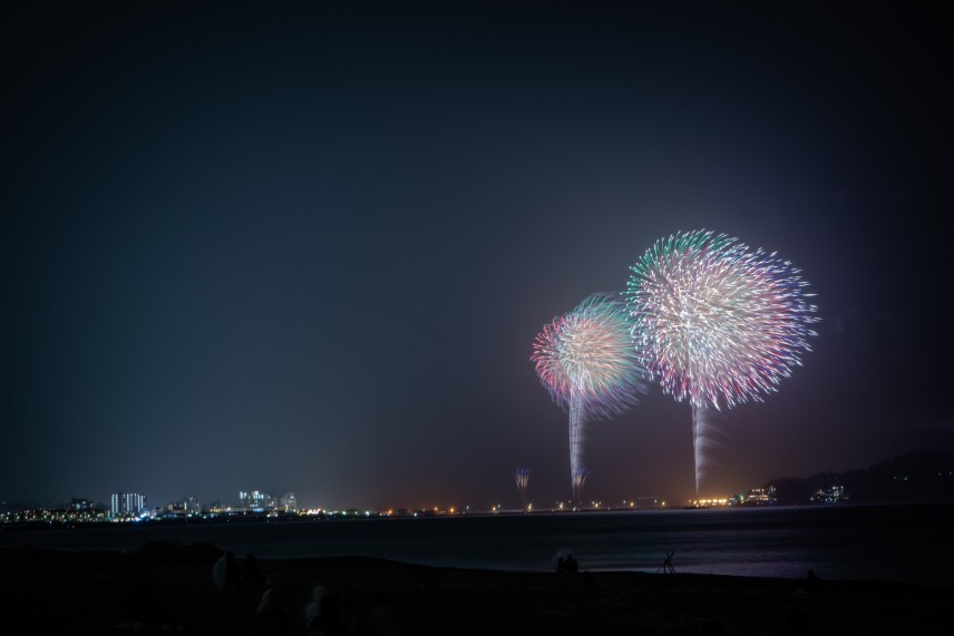 去年のふじさわ江の島花火大会より