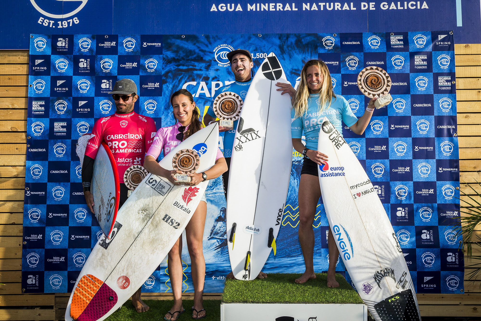 Podiums Winners of  the Cabreiroa Pro Las Americas 2020