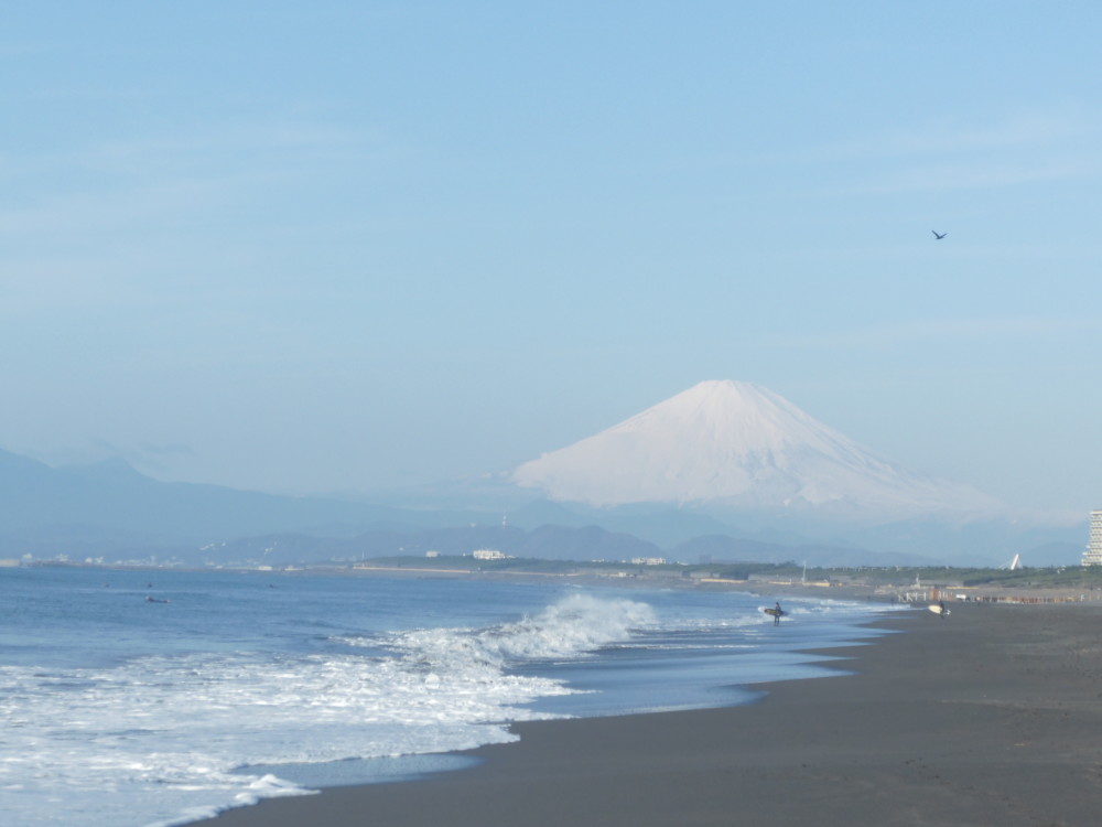 富士山真っ白