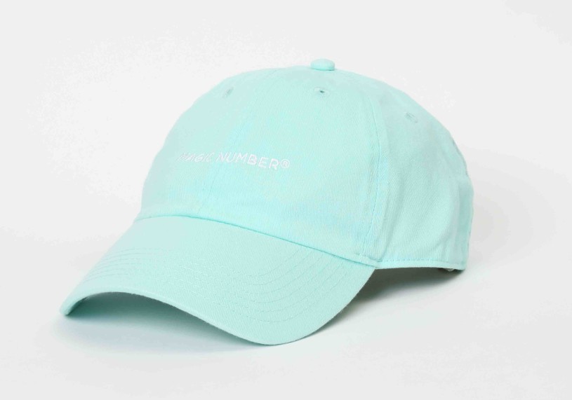 COTTON TWILL LOW CAP_AQUA