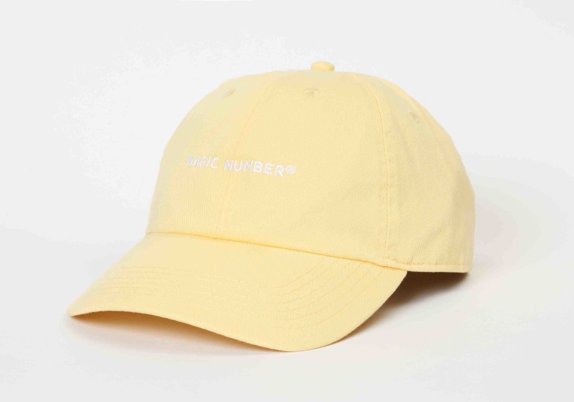 COTTON TWILL LOW CAP_LIGHT YELLOW