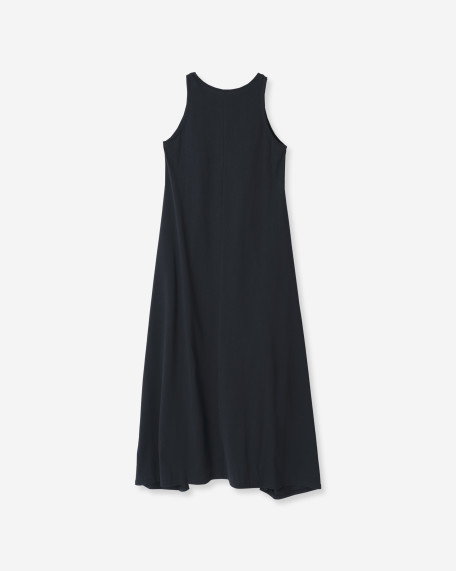 WOMENS BASIC MAXI DRESS (WDR2100002)_BLK_back