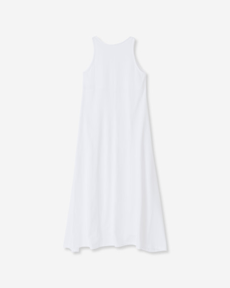 WOMENS BASIC MAXI DRESS (WDR2100002)_WHT_back