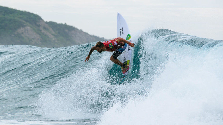 Olympic gold medalist and current World No. 2 Italo Ferreira, looking to clinch his WSL Final 5 spot in Mexico. - WSL / TONY HEFF