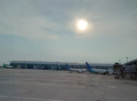 ガルーダインドネシア航空機の少ないデンパサール空港 (2)