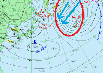 1.19.15天気図（アジア太平洋域）