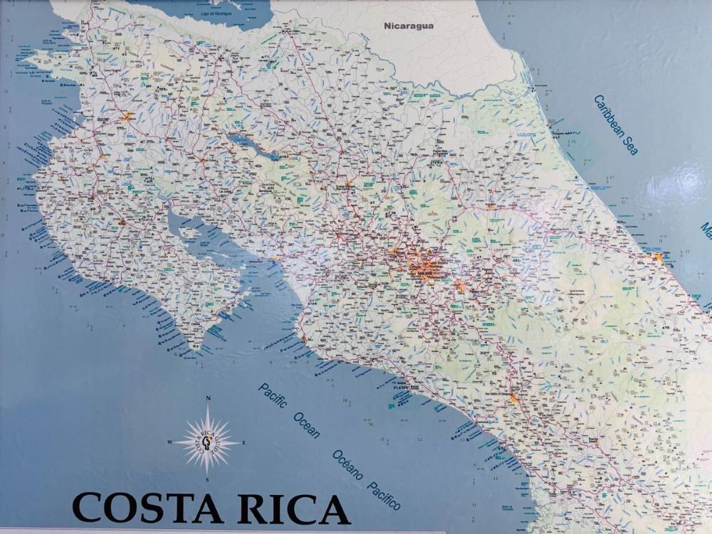 コスタリカマップ