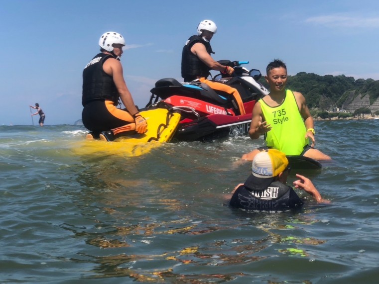⑥海上訓練2
