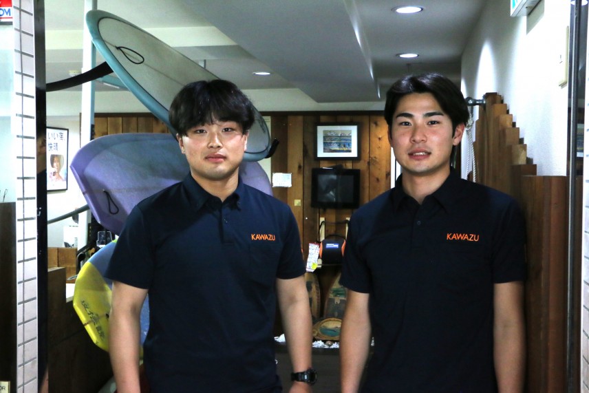 サーフレジェンド社に来社いただいた二人