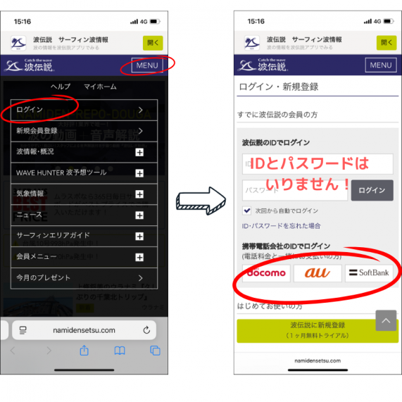 IDとパスワードの入力は (2)