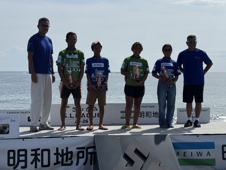 3位　 瀬筒　雄太　 長谷川　漣　 山口　晴菜　 田岡　なつみ