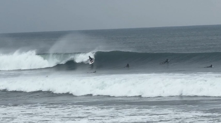 「辻堂第2」普段はどん深な地形だが、その分しっかりと切れた波になり、120%のポテンシャルを魅せてくれました。