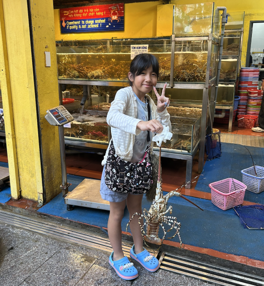 伊勢海老も丸々1尾調理してもらいました！大きい！